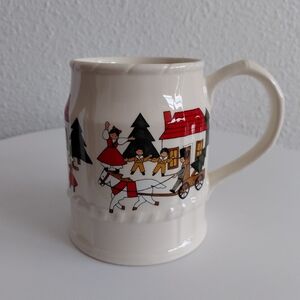 Mason's Christmas Village Ironstone Large Mug Design Marsten-Mandrajji England